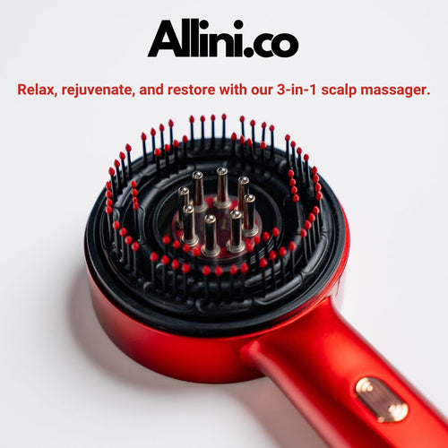 Relaxing Scalp Massager & Red Light Therapy Comb